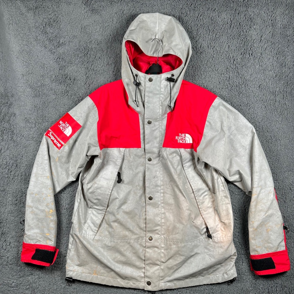 Supreme The‎ North Face 3M Reflective Mountain Jacket Silver Red SS13 Mens L
